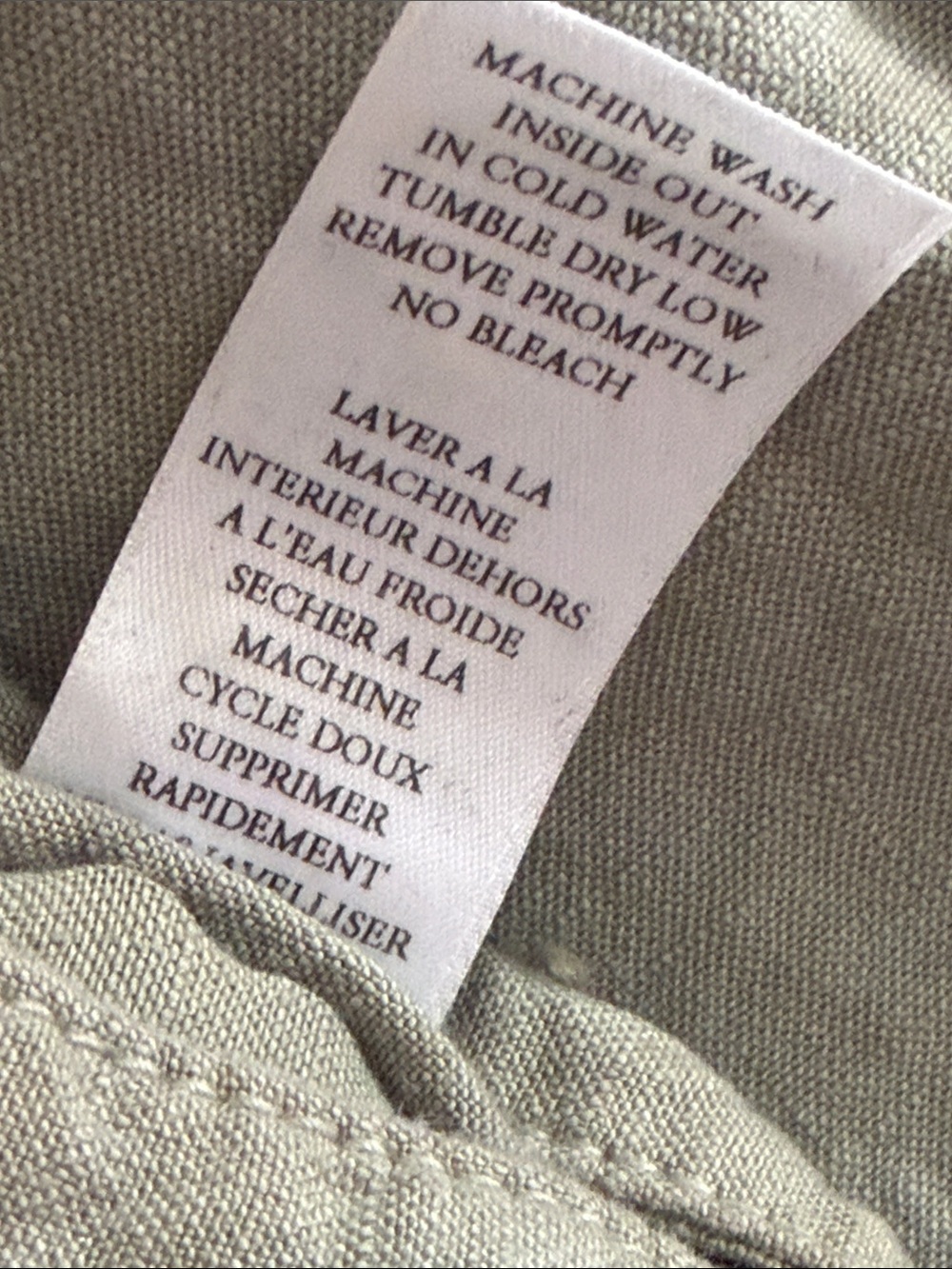 Frank & Eileen sage green Northern Ireland linen jumpsuit. Size Medium. - Picture 6 of 12